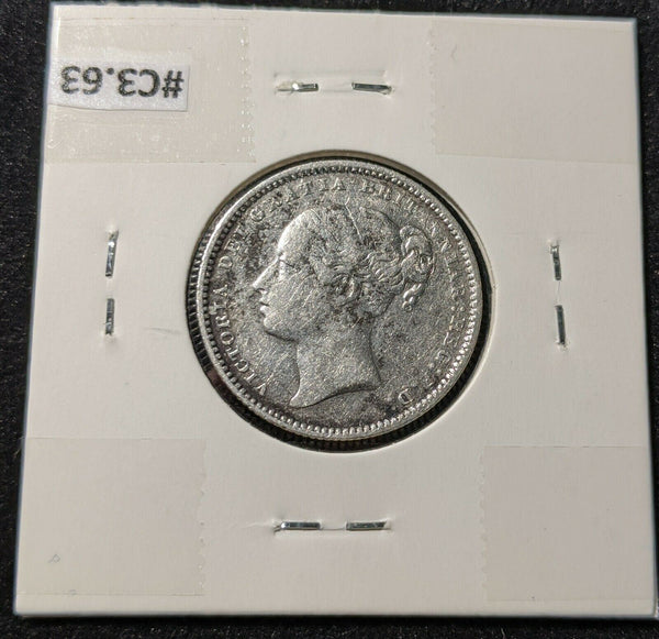 Great Britain 1884 Shilling KM# 734.4