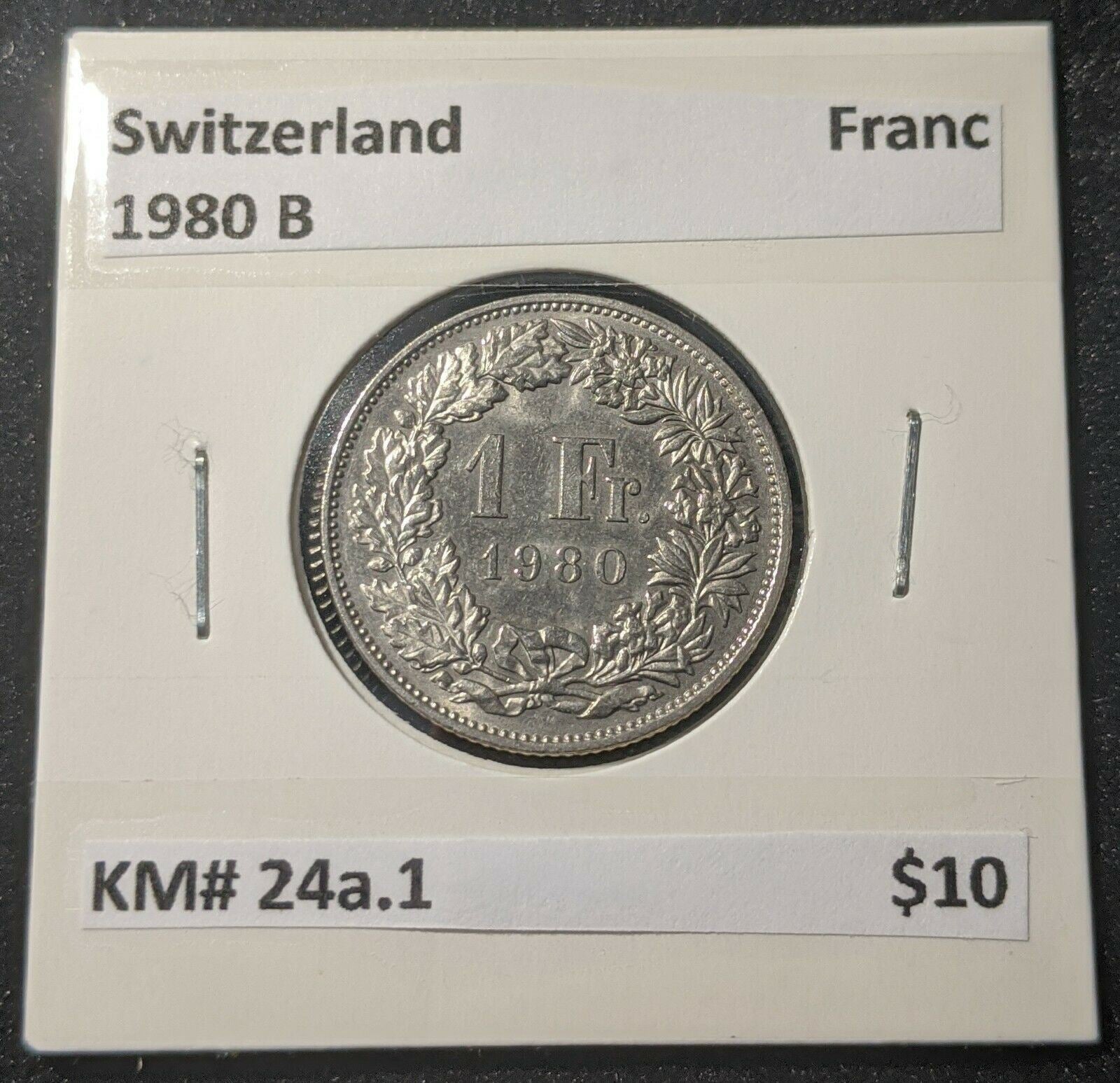 Switzerland 1980 B 1 Franc KM# 24a.1	#20B