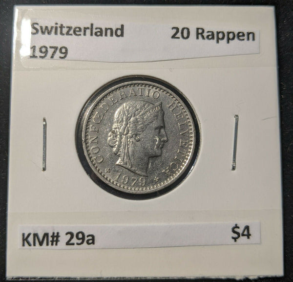 Switzerland 1979 20 Rappen KM# 29a  #12C