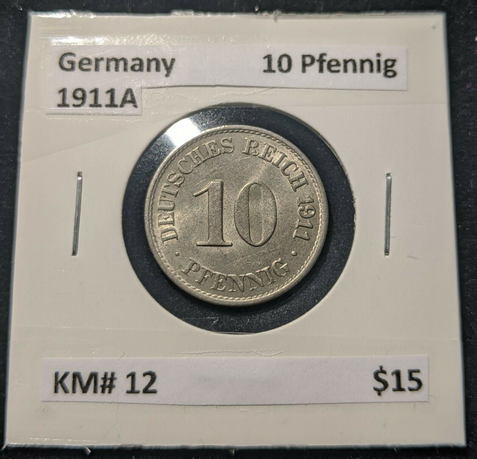 Germany 1911A 10 Pfenning KM# 12   8C