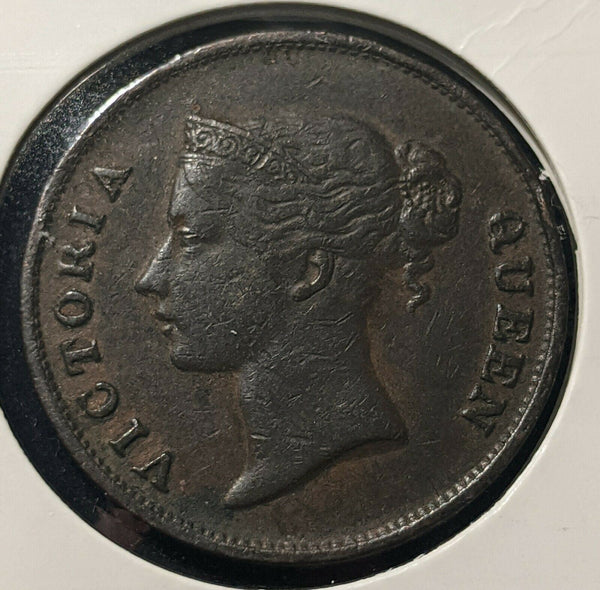 Straits Settlements 1862 Cent KM# 6