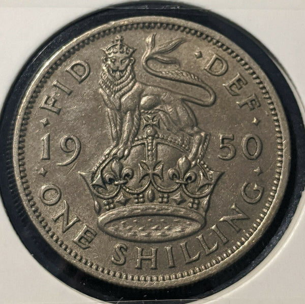 Great Britain 1950 Shilling KM# 876