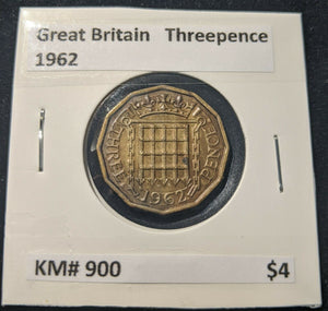 Great Britain 1962 Threepence 3d KM# 900