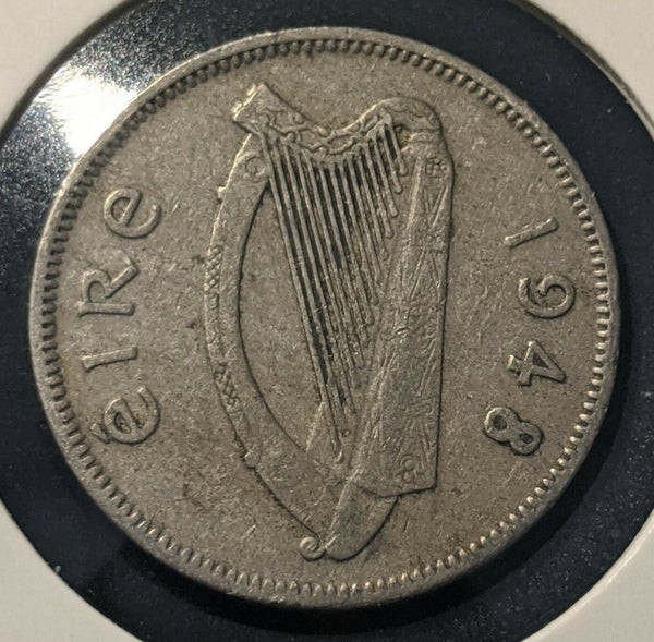 Ireland Republic 1948 6d Sixpence KM# 13a