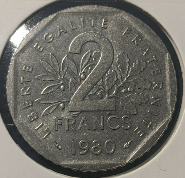 France 1980 2 Franc KM# 942.1