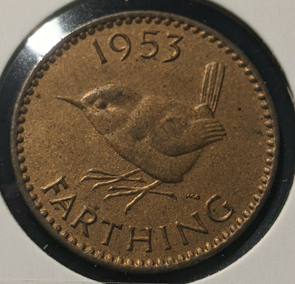 Great Britain 1953 Farthing 1/4d KM# 881   #16A