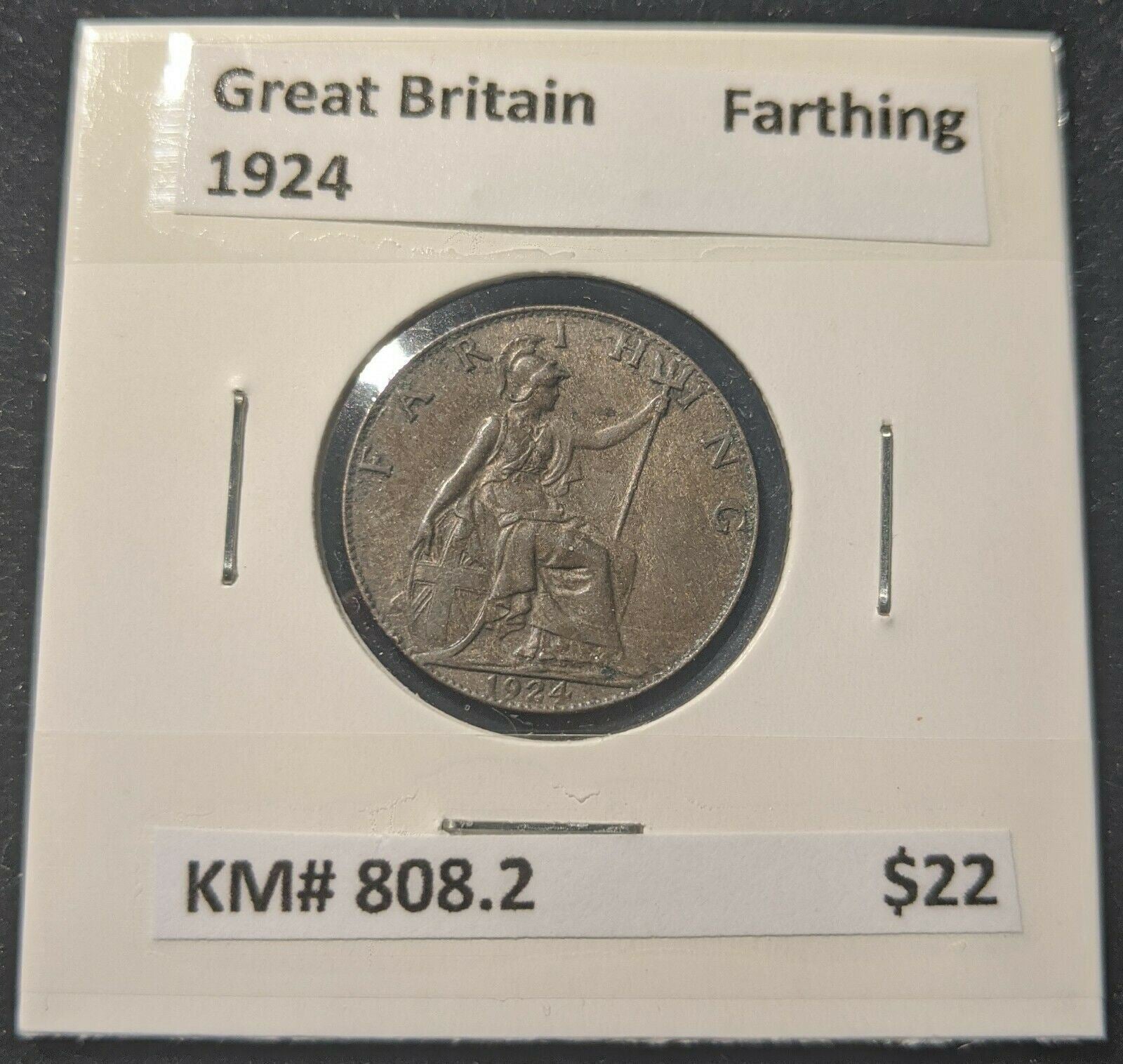 Great Britain 1924 Farthing 1/4d KM# 808.2