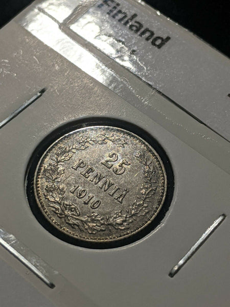 Finland 1910 L 25 Pennia KM# 6.2