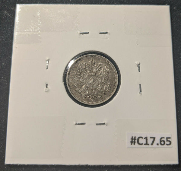 Finland 1910 L 25 Pennia KM# 6.2