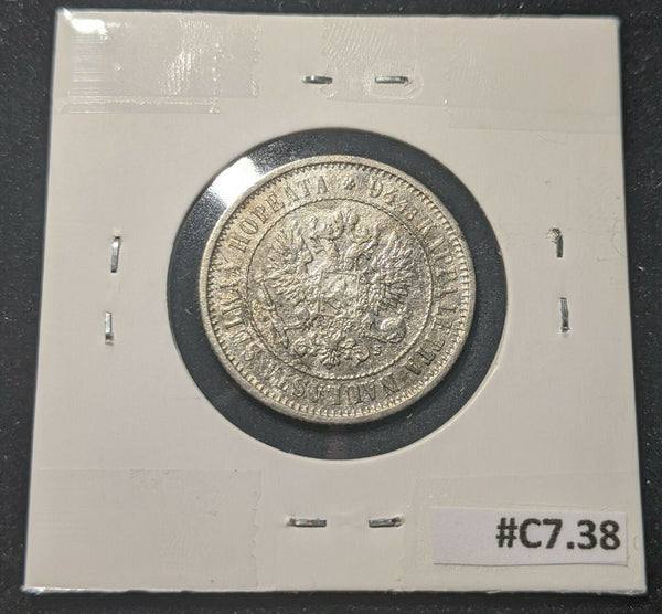 Finland 1874 Markka KM# 3.2