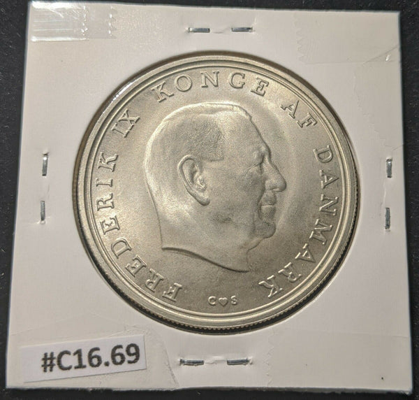 Denmark 1968 10 Kroner KM# 857