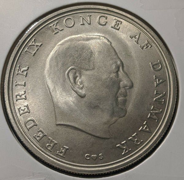 Denmark 1968 10 Kroner KM# 857