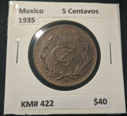 Mexico 1935 5 Centavos KM# 422