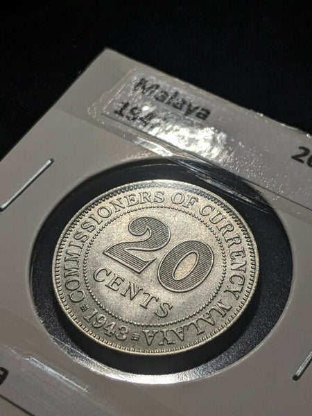 Malaya 1943 20 Cent KM# 5a