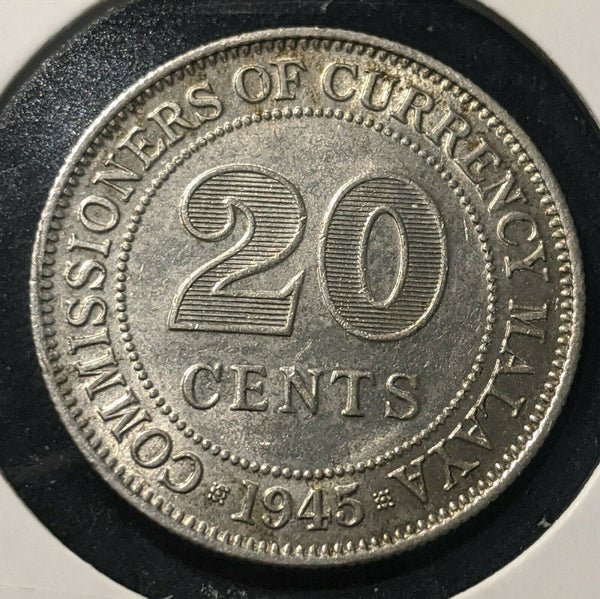 Malaya 1945 20 Cent KM# 5a