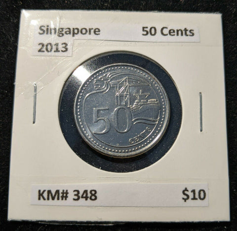 Singapore 2013 50 Cents KM# 348  #11B