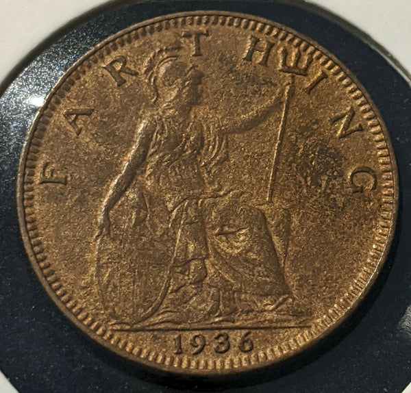 Great Britain 1936 Farthing 1/4d KM# 825