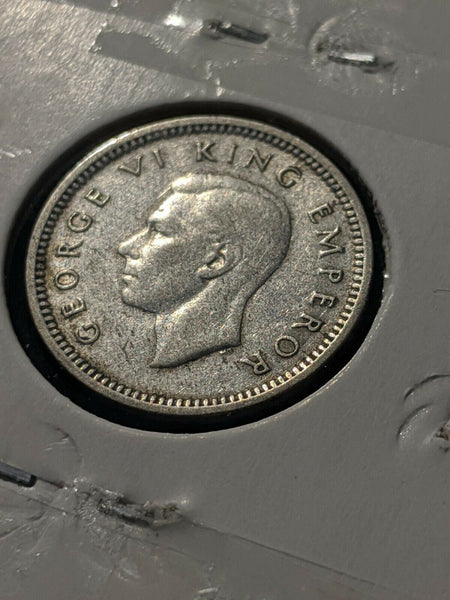 New Zealand 1943 3d Threepence KM# 7