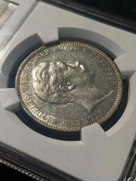 German States PRUSSIA 1912A 3 Mark NGC AU50 KM# 527 #1326