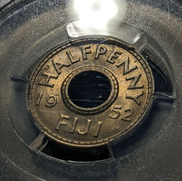 Fiji 1952 Half Penny 1/2D PCGS MS64 GEM UNC #1344