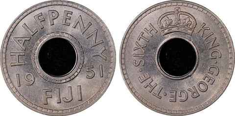 Fiji 1951 Half Penny 1/2D PCGS MS65 GEM UNC #1346