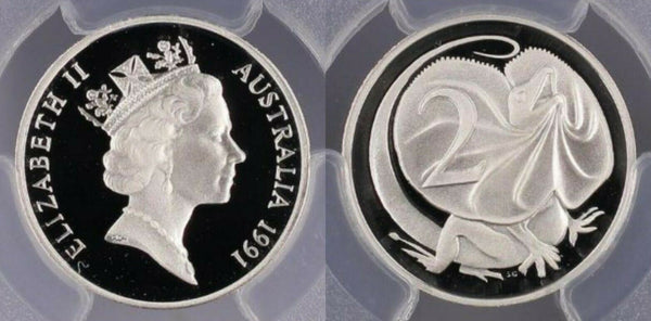 1991 Proof Two Cent 2C Silver PCGS PR70DCAM FDC UNC #1351