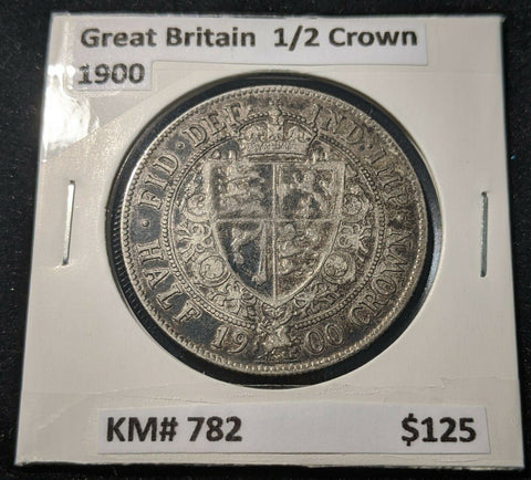 Great Britain 1900 Half Crown KM# 782