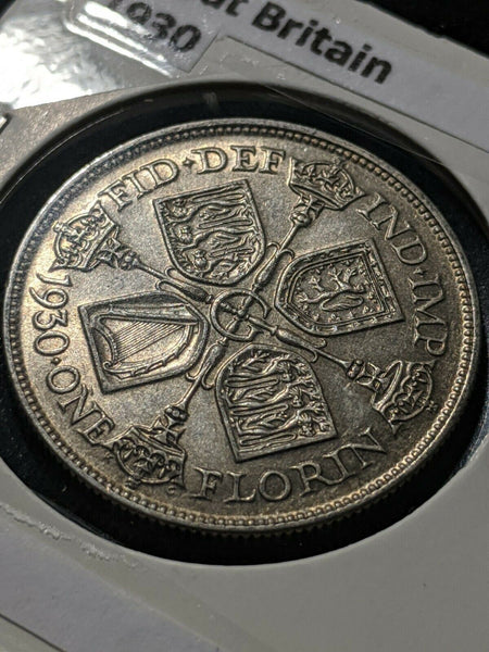 Great Britain 1930 Florin KM# 834