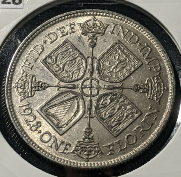 Great Britain 1928 Florin KM# 834