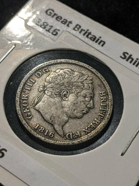 Great Britain 1816 Shilling KM# 666