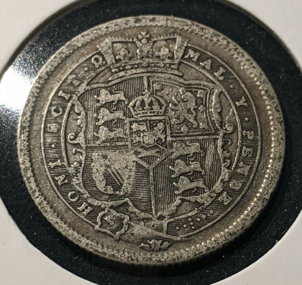 Great Britain 1816 Shilling KM# 666