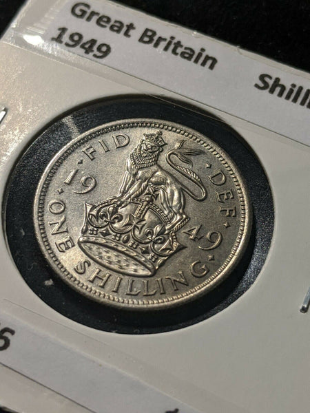 Great Britain 1949 Shilling KM# 876