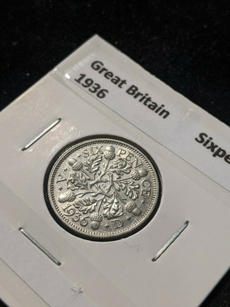 Great Britain 1936 Sixpence 6d KM# 832