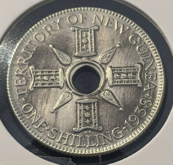 New Guinea 1938 Shilling KM# 8