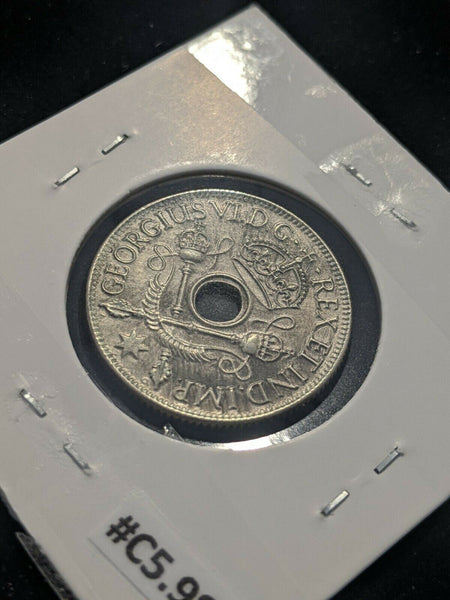 New Guinea 1938 Shilling KM# 8