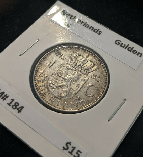 Netherlands 1956 GULDEN KM# 184