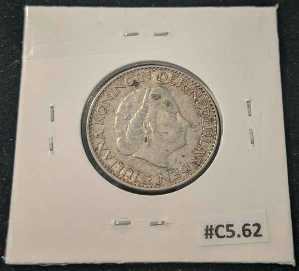 Netherlands 1956 GULDEN KM# 184