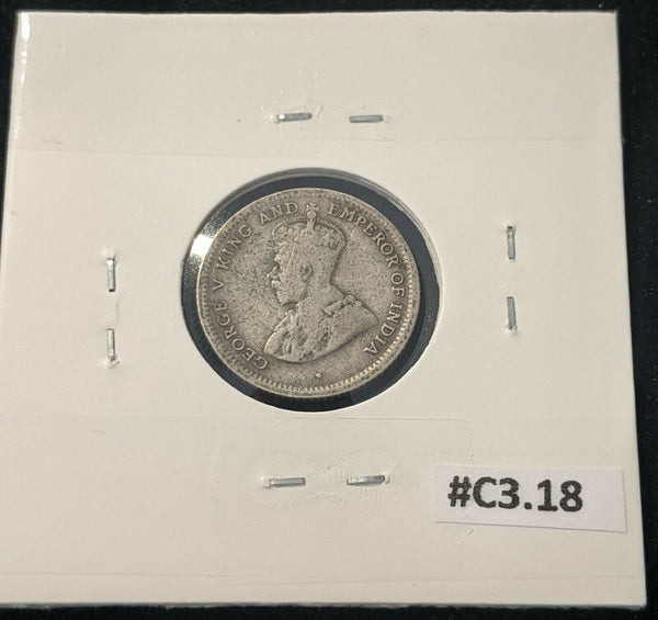 Ceylon 1913 25 cents KM# 105