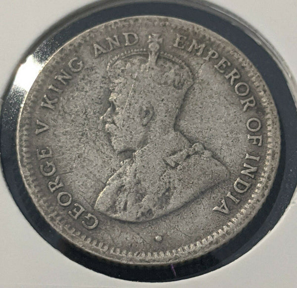 Ceylon 1913 25 cents KM# 105