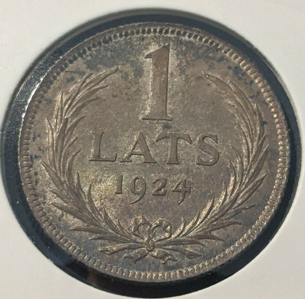 Latvia 1924 1 Lats KM#7  #15B