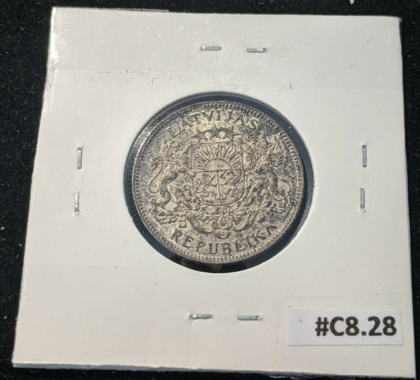 Latvia 1924 1 Lats KM#7  #15B