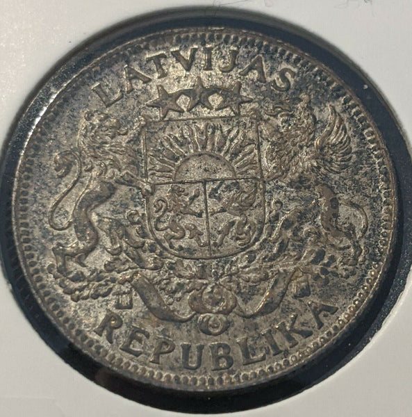 Latvia 1924 1 Lats KM#7  #15B