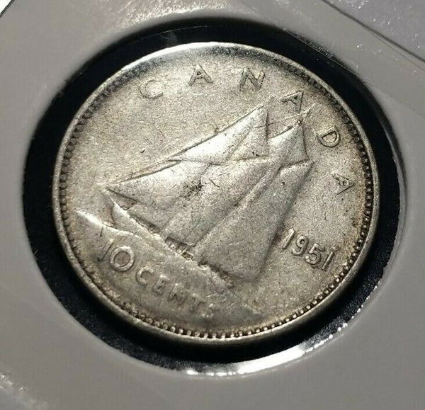 Canada 1951 10 Cent  KM# 43 #414   9B