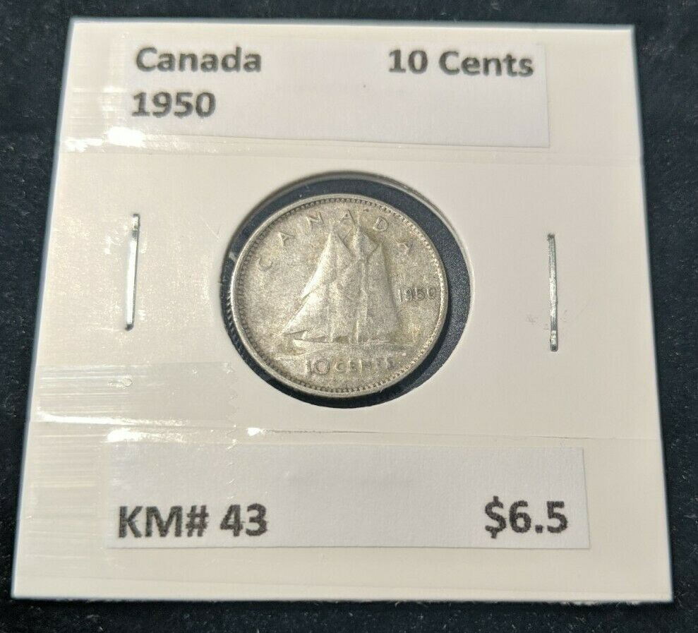 Canada 1950 10 Cent  KM# 43 #421   9B