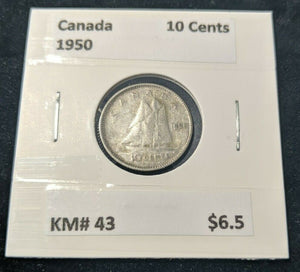 Canada 1950 10 Cent  KM# 43 #421   9B