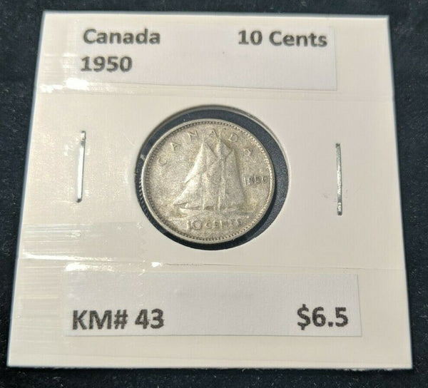 Canada 1950 10 Cent  KM# 43 #421   9B