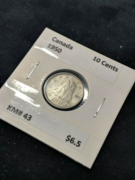 Canada 1950 10 Cent  KM# 43 #421   9B
