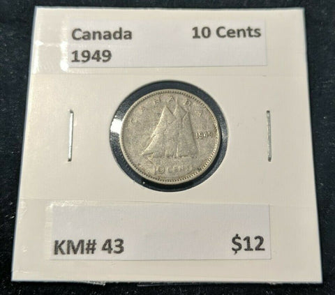 Canada 1949 10 Cent  KM# 43 #429   9B