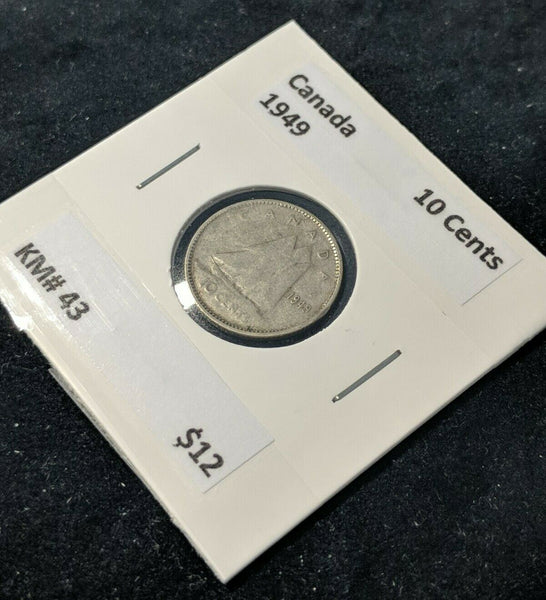 Canada 1949 10 Cent  KM# 43 #429   9B