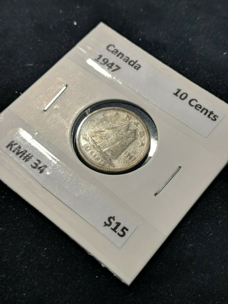 Canada 1947 10 Cent  KM# 34 #427   9B